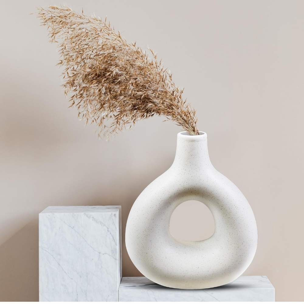 White ceramic vase